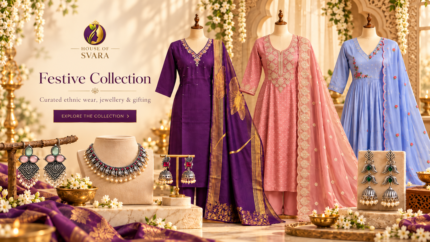 House of Svara Festive Collection — ethnic wear, jewellery and gifting in Singapore